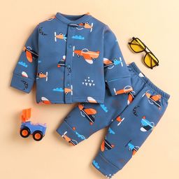 MeeMee Kids Graphic Printed Night suit-picture-34