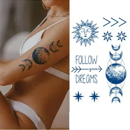 LICK Set Of 3 Matte Finish Realistic Semi Temporary Body Tattoo image 3