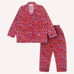 Huggingbug Unisex Kids Printed Night suit image 2
