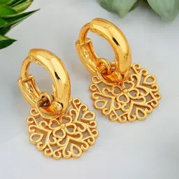 SHREE KRISHNA SHOPPING Gold-Plated Brass Earrings-picture-11