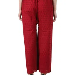 KANNA FABRIC Women Textured Trousers image 3