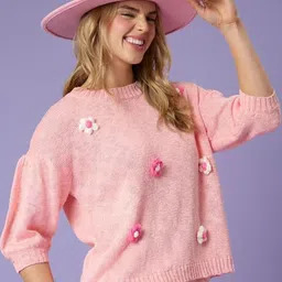 StyleCast Women Floral Self Design Pullover-image-91