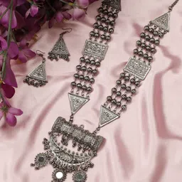 SNH EXPORT Silver-Plated Jewellery Set image 2