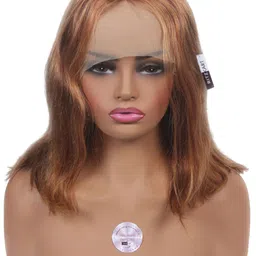 RITZKART Halo Wavy Toupee Hair Extension- Blonde With Golden Mix- 16 Inch-image-9