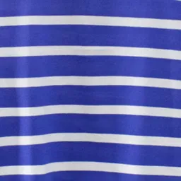 LULU & SKY Boys Striped V-Neck Raw Edge T-shirt image 4