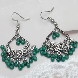 Creative Frogs Green Alloy Earrings-picture-38