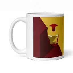 Mr UVD White & Yellow Graphic Printed Ceramic Mug 350 ml-picture-37