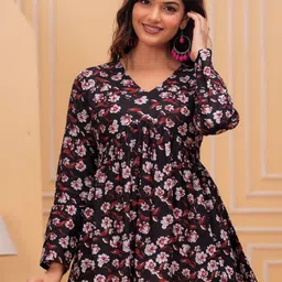 KALINI Floral Print Empire Top-picture-14