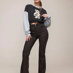 HERE&NOW Women Printed Pullover Sweatshirt-picture-23