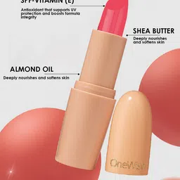 One Wish Long Lasting Creamy Matte Bullet Lipstick - 3.8 g - Blush Talk - 02 image 2