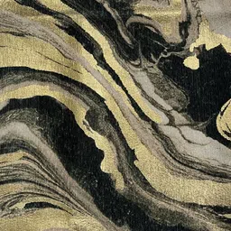 LUXEHOME INTERNATIONAL Black Abstract Traditional Carpet image 4