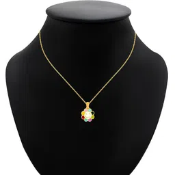 bhima 22K BIS Hallmark 916 Purity Yellow Smiley Flora Kids Necklace-picture-19