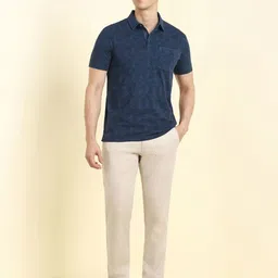 Allen Solly Men Printed Polo Collar Pockets T-shirt image 2