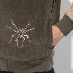 The Roadster Life Co. Typography Embroidered Colourblocked Varsity Jacket image 4