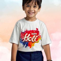 KUCHIPOO Boys Floral Printed Applique T-shirt-picture-24