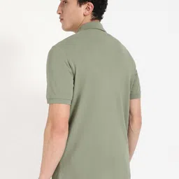 Tommy Hilfiger Men Solid Polo Collar Cotton T-shirt image 3
