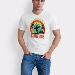 Seekbuylove Men Cotton Printed Bio Finish Regular Fit T-shirt image 3