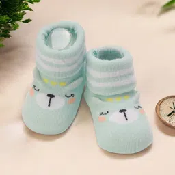 Yellow Bee Infant Girls Patterned Non-Slip Ankle Length Socks-image-87