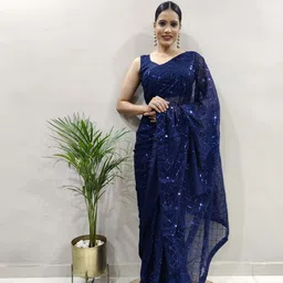 CLEMIRA Pure Georgette Saree image 4