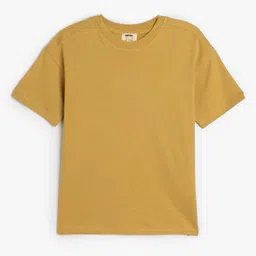 Koton Boys Solid Round Neck Cotton T-shirt-picture-18