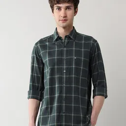 Arrow Sport Men Classic Fit Grid Tattersall Checked Dobby Cotton Casual Shirt-picture-40