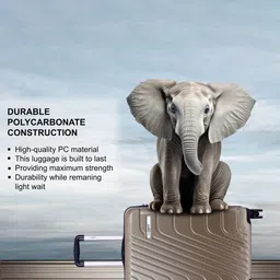 Luggero Hard-Sided Large Trolley Suitcase image 5