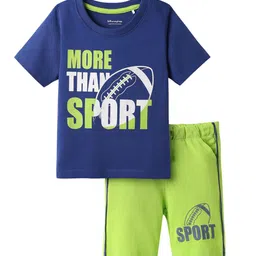 Honeyhap Boys Cotton Graphic Printed Night Suit-picture-22