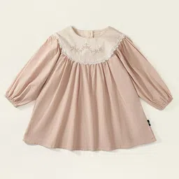 JC SPARKLE Girls Round Neck Puff Sleeve A-Line Dress-image-43