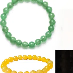 Vanira Set Of 2 Artificial Beaded Elasticated Bracelets-image-85