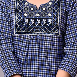 DGSM CRAFT Checked Maxi Nightdress image 5