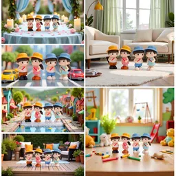 Flenzy Multicoloured Figurine Showpiece image 3