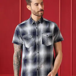 VALEN CLUB Men Tartan Checks Checked Casual Shirt-image-63