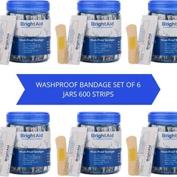 WASHPROOF BANDAID SET OF 6 JARS(600STRIPS) Adhesive Band Aid-image-54