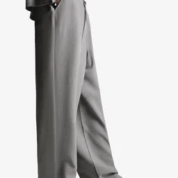 Bershka Men Mid-Rise Polyester Regular Trousers image 3