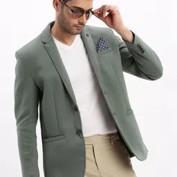 SHOWOFFFF Notched Lapel Single-Breasted Slim Fit Blazers-picture-36