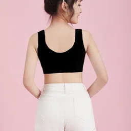 BRAAFEE Pack Of 4 Girls Solid Cotton Non Padded Full Coverage Bra image 2