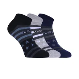 SOXVIEW Men Pack of 3 Striped Ankle Length Socks-picture-51