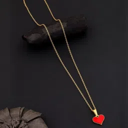 SZN Brass set Of 2 Gold-Plated Artificial Beaded Minimal Necklaces With Chains image 5