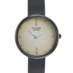 Sonata Women Brass Embellished Dial & Stainless Steel Bracelet Style Straps Analogue Watch SP80012NM01-picture-24