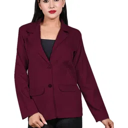 Naida Women Cotton Blend Single Breasted Blazer-picture-16