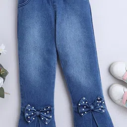 BRIGHT STARS KIDSWEAR Girls Regular Fit Mid-Rise Light Fade Stretchable Jeans-image-69