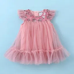 Mark & Mia Infant Girls Embellished Frock Style Bodysuit-picture-24