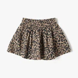 GAP Girls Leopard Printed Mini Skater Skirt-picture-30