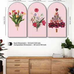 Livin'luxe Multicoloured MDF Other Wall Paintings image 5