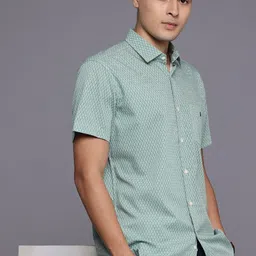 Louis Philippe Sport Geometric Printed Slim Fit Casual Shirt-picture-21