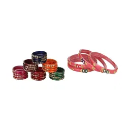 Somil Womens Pack of 28 Multicolour Bangles-image-30