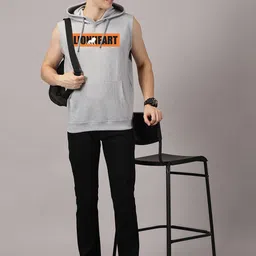 LEON Men Printed Hooded Pullover Sweatshirt image 2