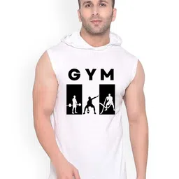 FABSTIEVE Men Printed Cotton Hooded Neck Basic Gym Vest-picture-37