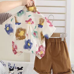 INCLUD Boys Printed Shirt with Shorts image 3