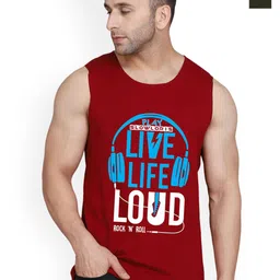 SLOWLORIS Pack Of 2 Printed
Innerwear Vests SL26 COMBO (LOUD MAROON) (JUST OLIVE)-picture-15